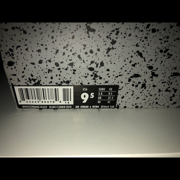 Air Jordan 6 “Carmine” 2014 - Picture 7 of 7